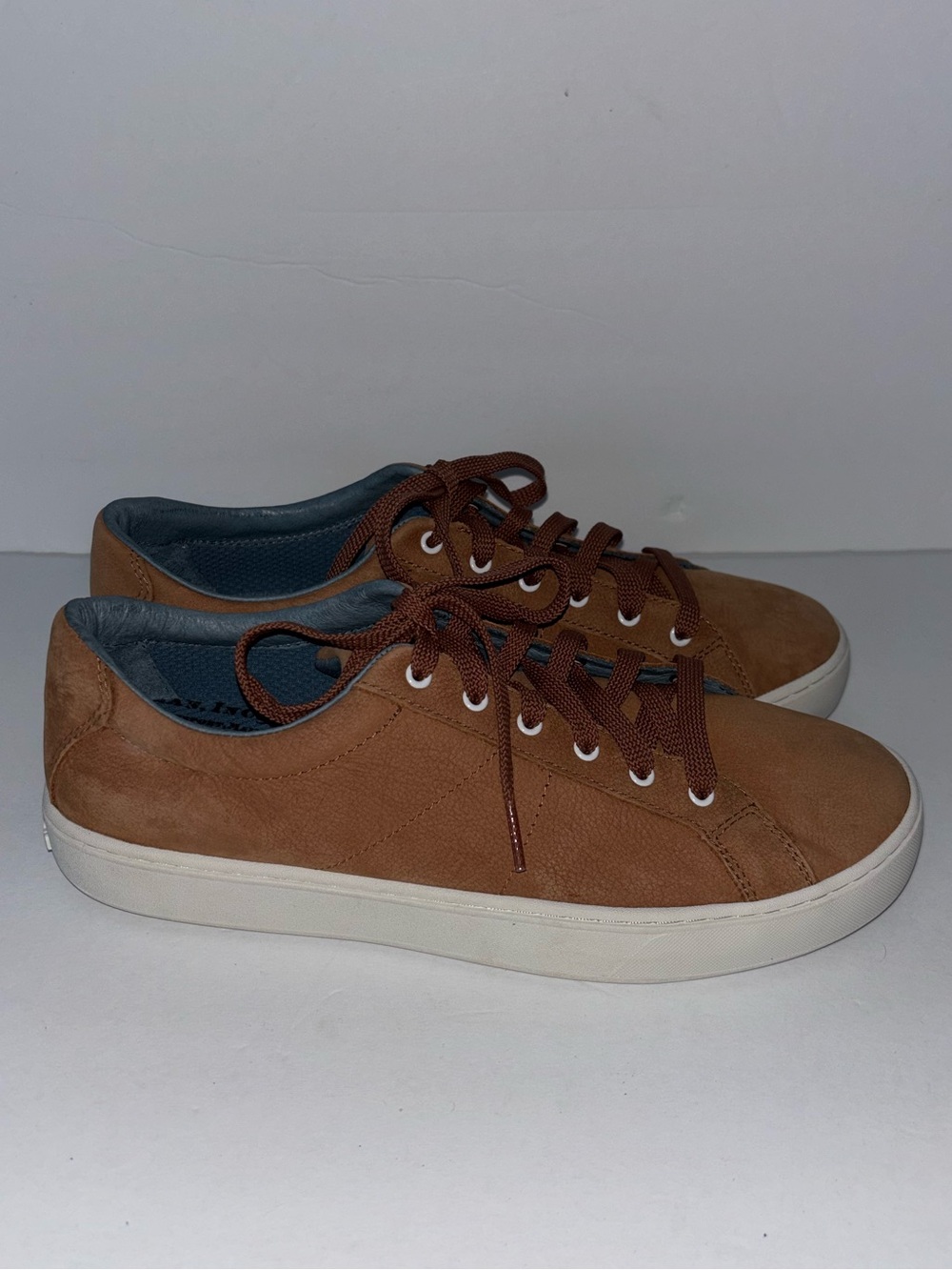 LL Bean Eco Bay Light Coffee Suede Sneakers Women’s Size 9 Brown Shoes